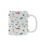 Helicopter Plane Pattern Classical White Mug (FulFilled In US)