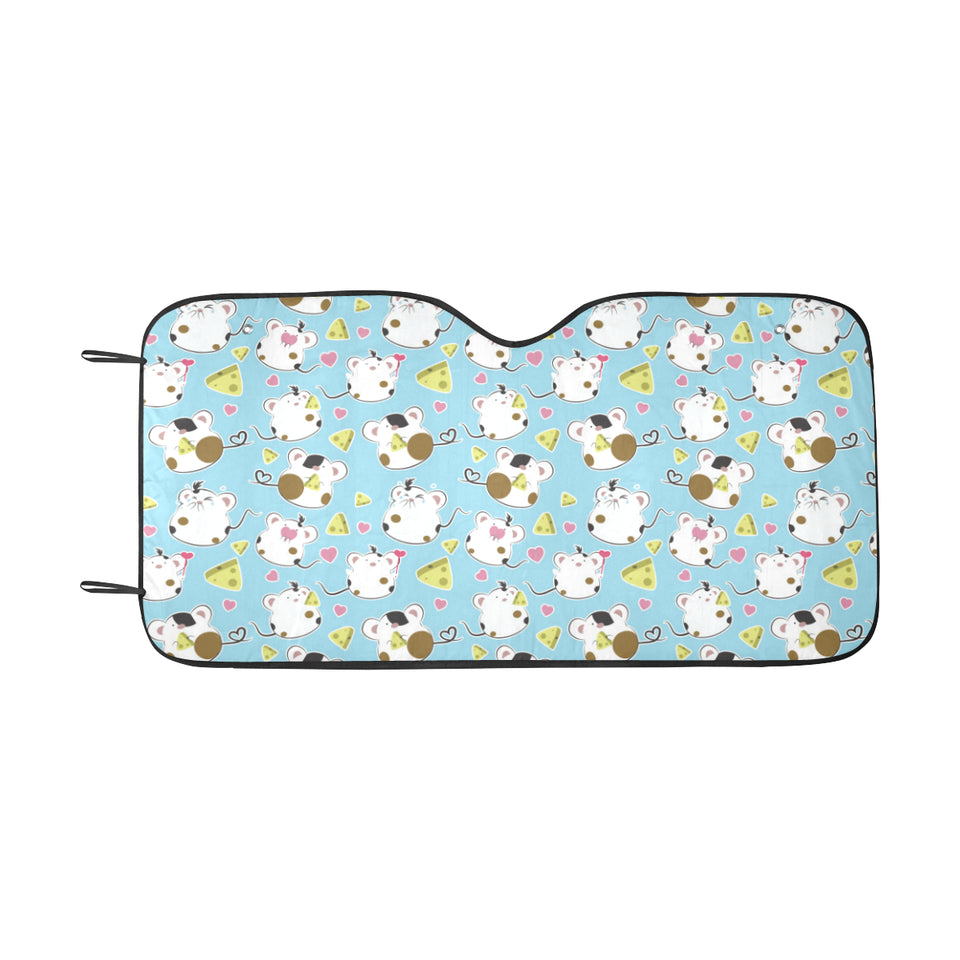 Guinea Pig Pattern Print Design 03 Car Sun Shade