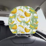 Banana Pattern Background Car Headrest Cover