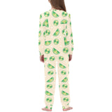 Lime Pattern Kids' Boys' Girls' All Over Print Pajama Set