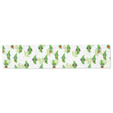 Green Peas Pattern Print Design 04 Table Runner