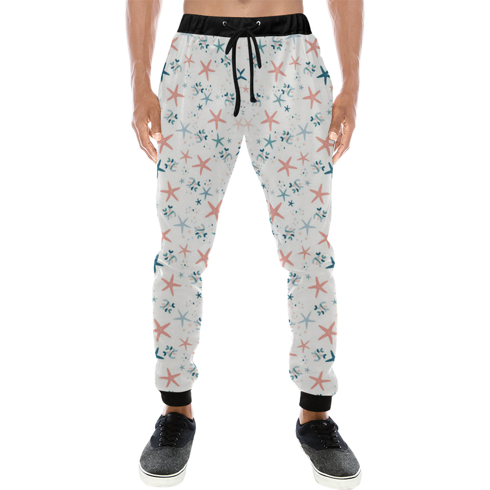 Starfish Pattern Background Unisex Casual Sweatpants