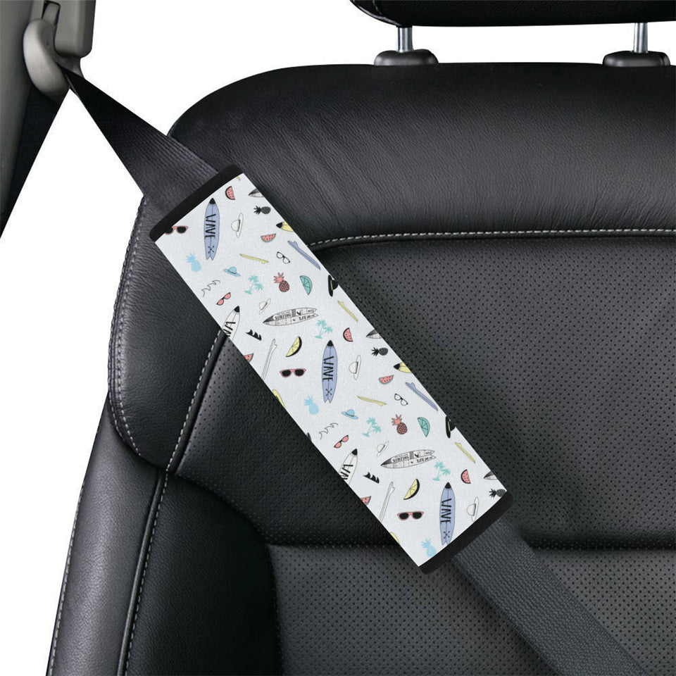 Surfboard Pattern Print Design 01 Car Seat Belt Cover