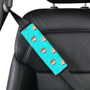 Shiba Inu Japanese Hat Pattern Car Seat Belt Cover