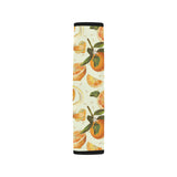 Orange Pattern Car Seat Belt Cover