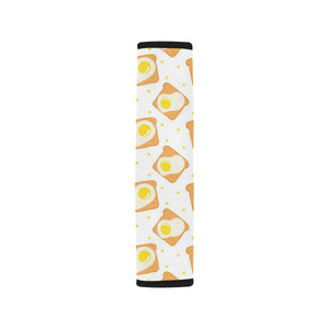 Bread Toast Pattern Print Design 02 Car Seat Belt Cover