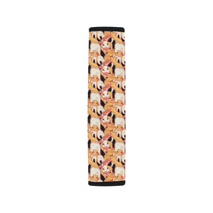 Squirrel Pattern Print Design 04 Car Seat Belt Cover