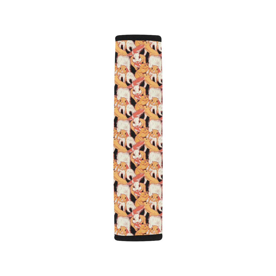 Squirrel Pattern Print Design 04 Car Seat Belt Cover