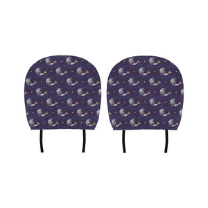 Sleeping Sea Lion Pattern Car Headrest Cover