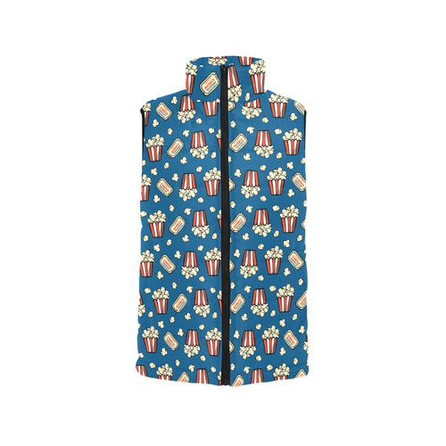 Popcorn Pattern Print Design 03 Men's Padded Vest