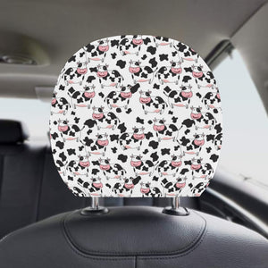 Cute Cow Pattern Car Headrest Cover