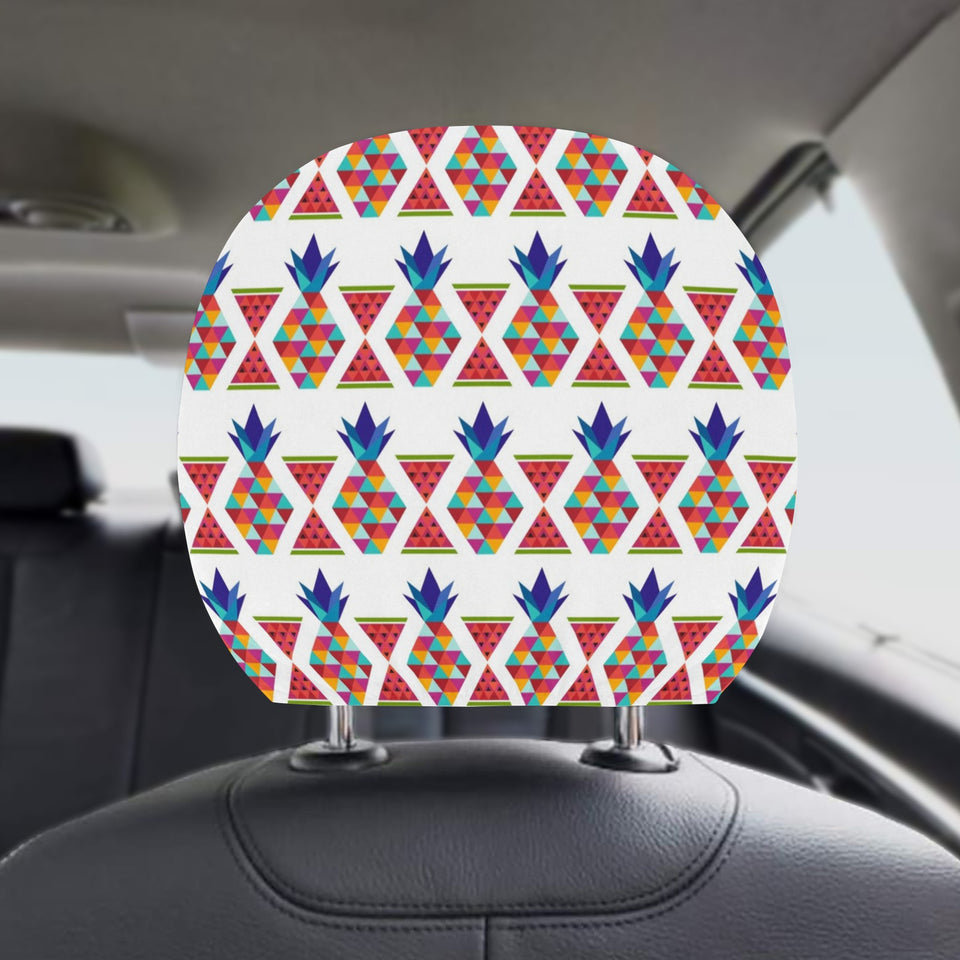 Geometric Pineapple Pattern Car Headrest Cover