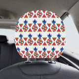 Geometric Pineapple Pattern Car Headrest Cover