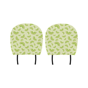 Kiwi Pattern Striped Background Car Headrest Cover