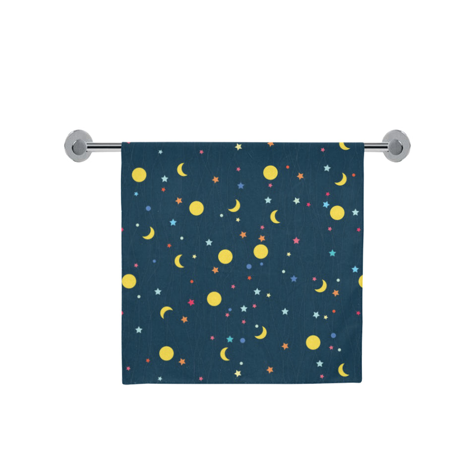 Moon Star Pattern Bath Towel