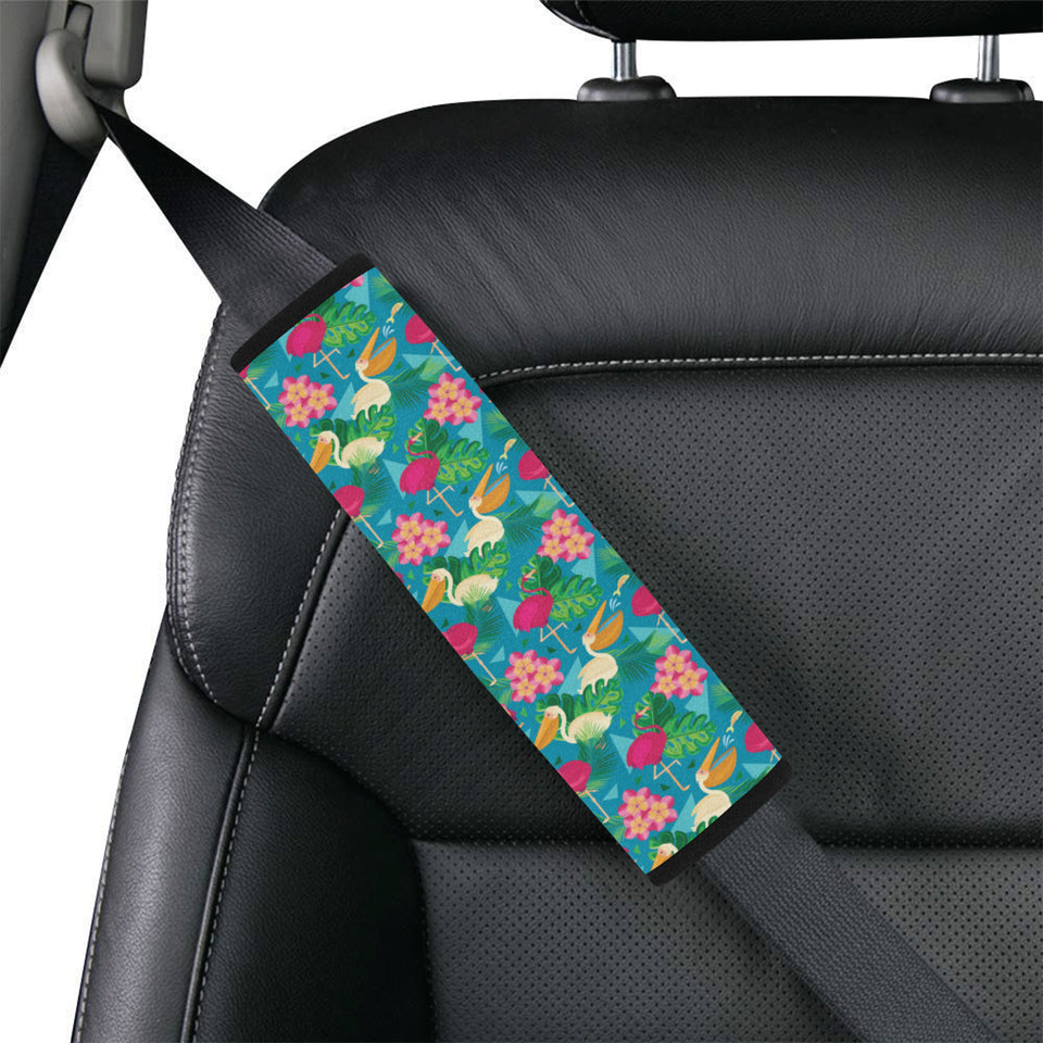 Pelican Pattern Print Design 03 Car Seat Belt Cover