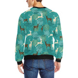 Deer Pattern Men's Crew Neck Sweatshirt