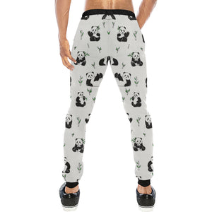 Panda Pattern Background Unisex Casual Sweatpants