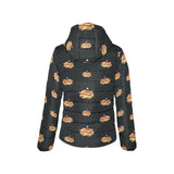 Sandwich Pattern Print Design 03 Women's Padded Hooded Jacket