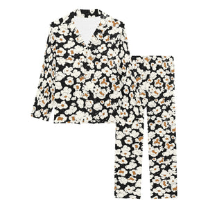 Popcorn Pattern Print Design 02 Women's Long Pajama Set