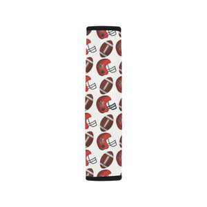 American Football Ball Red Helmet Pattern Car Seat Belt Cover