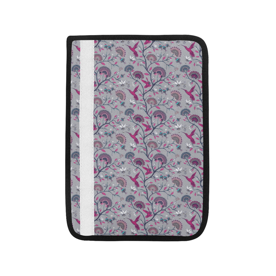 Hummingbird Pattern Print Design 04 Car Seat Belt Cover