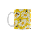 Bee Daisy Pattern Classical White Mug (FulFilled In US)
