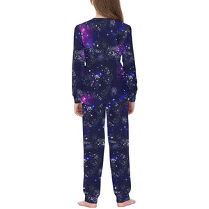 Space Galaxy Pattern Kids' Boys' Girls' All Over Print Pajama Set