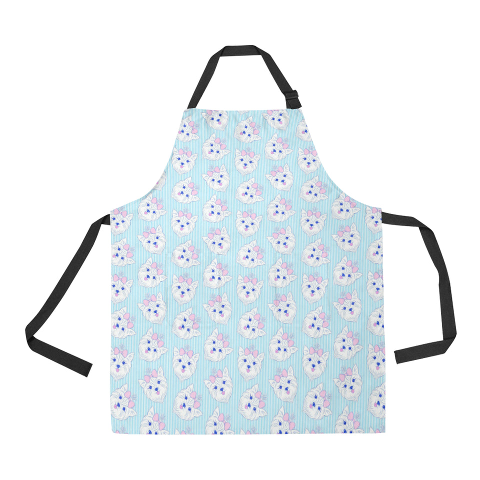 Yorkshire Terrier Pattern Print Design 01 Adjustable Apron