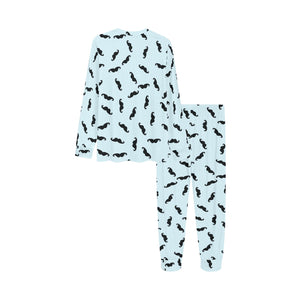 Mustache Beard Pattern Print Design 03 Kids' Boys' Girls' All Over Print Pajama Set