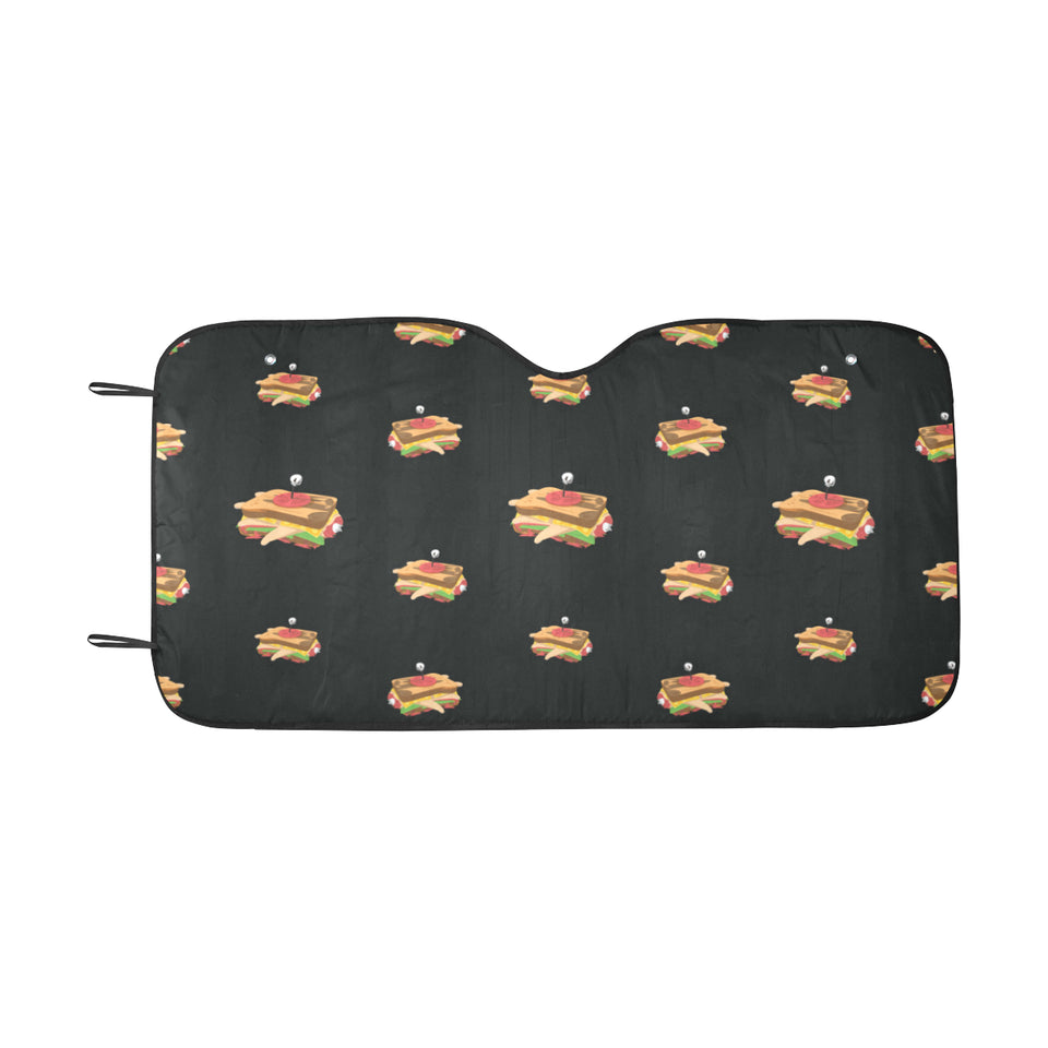 Sandwich Pattern Print Design 03 Car Sun Shade