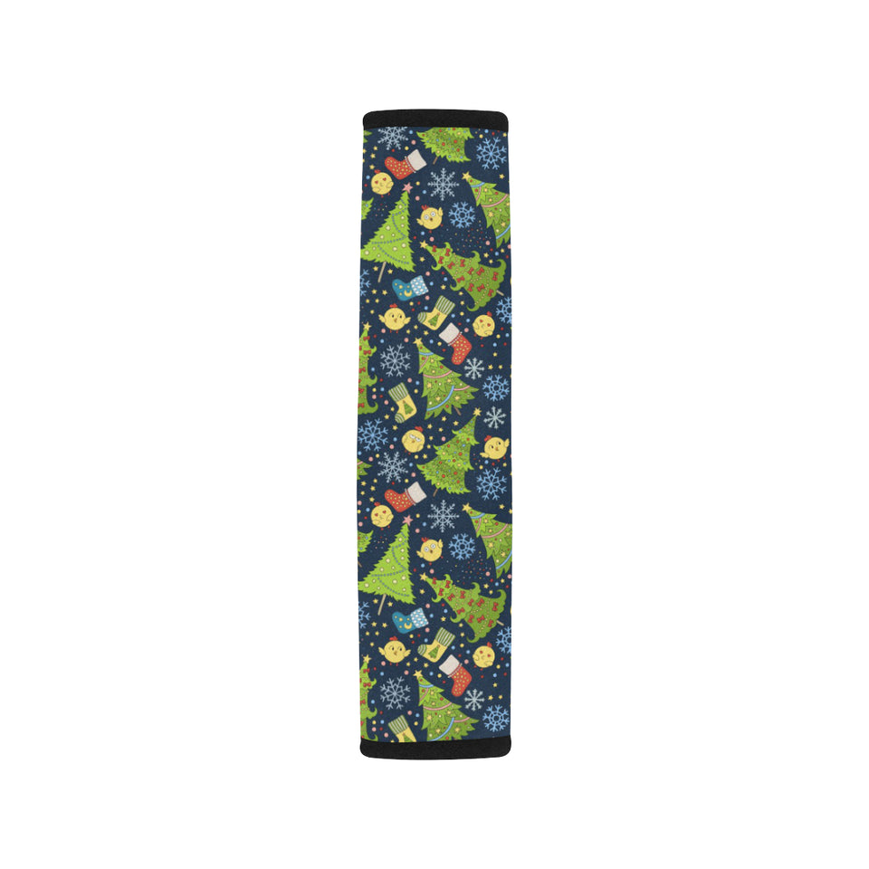 Christmas Tree Snowflake Pattern Car Seat Belt Cover