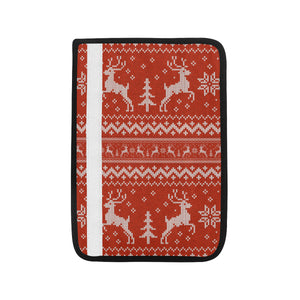 Deer Sweater Printed Red Pattern Car Seat Belt Cover