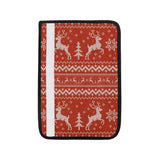 Deer Sweater Printed Red Pattern Car Seat Belt Cover