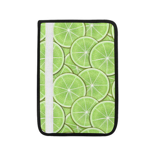 Sliced Lime Pattern Car Seat Belt Cover