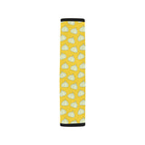 Garlic Pattern Yellow background Car Seat Belt Cover