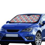 Hibiscus Pattern Print Design 05 Car Sun Shade