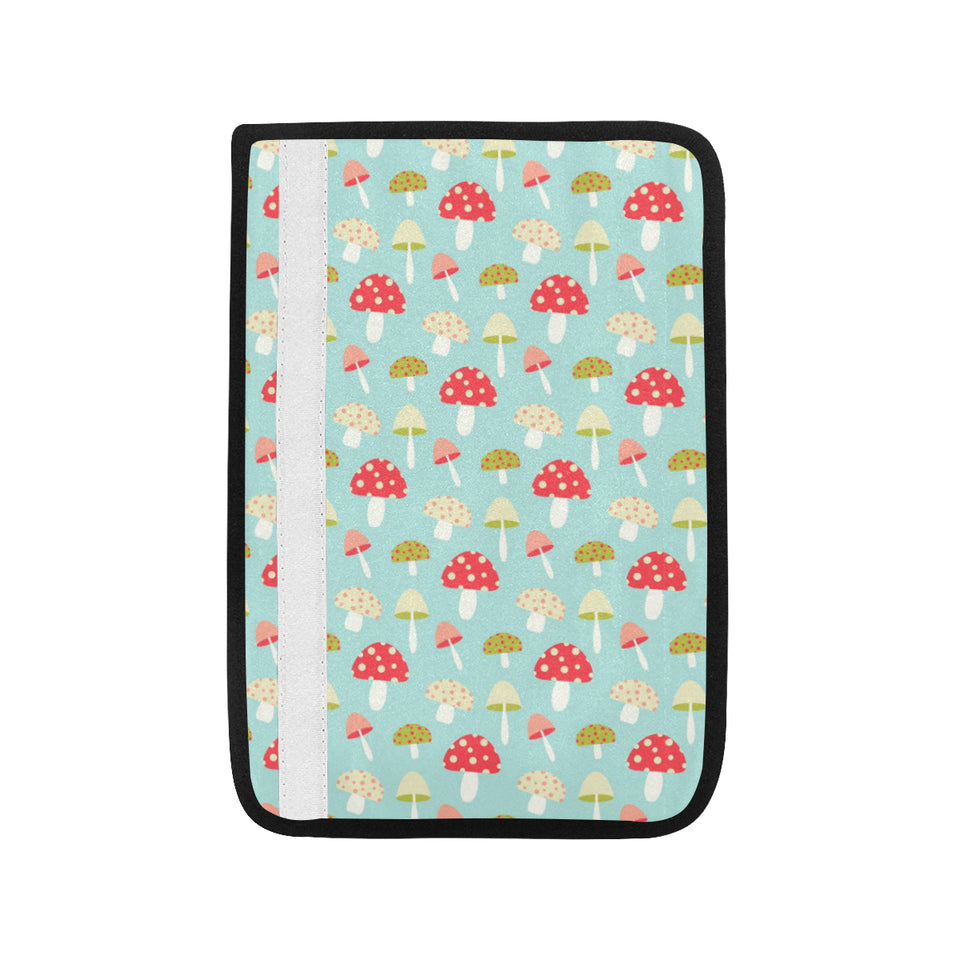 Mushroom Pattern Background Car Seat Belt Cover