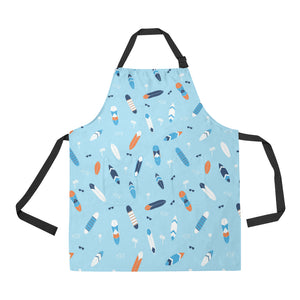 Surfboard Pattern Print Design 05 Adjustable Apron