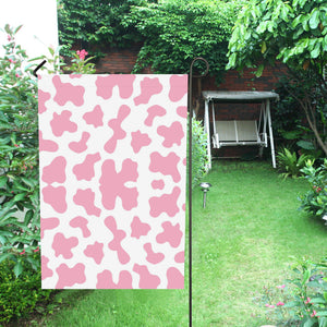 Pink Cow Skin Pattern House Flag Garden Flag