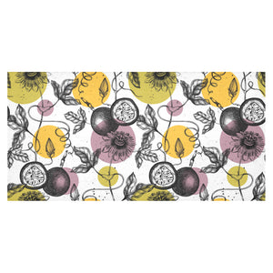 Passion Fruit Pattern Background Tablecloth