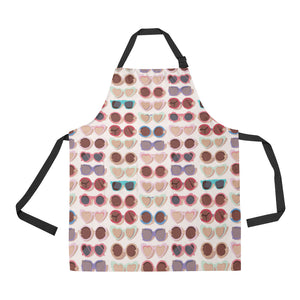 Sun Glasses Pattern Print Design 04 Adjustable Apron