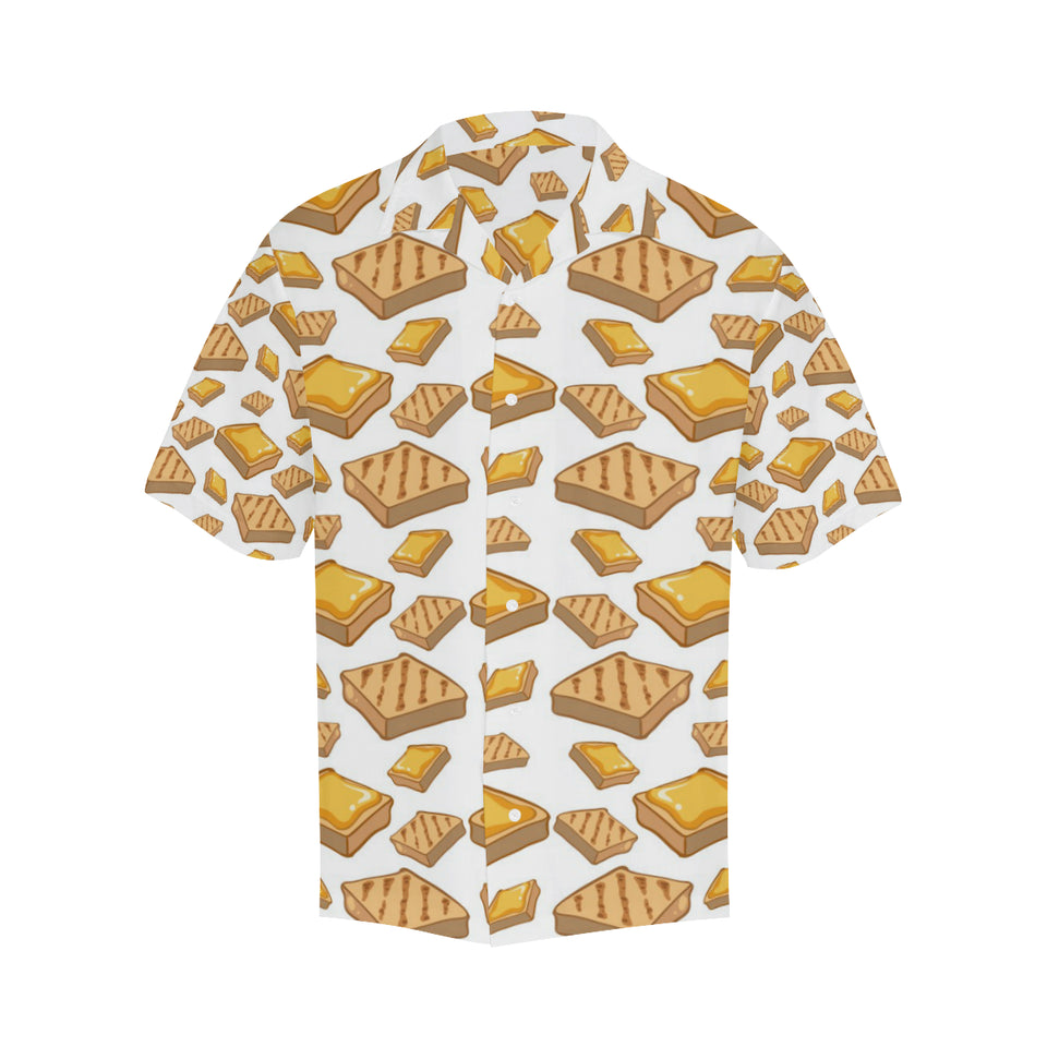 Bread Toast Pattern Print Design 03 Men's All Over Print Hawaiian Shirt (Model T58)