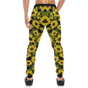 Sunflower Theme Pattern Unisex Casual Sweatpants