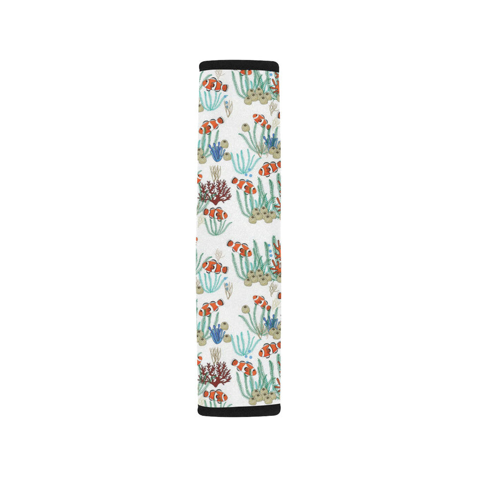 Clown Fish Pattern Print Design 04 Car Seat Belt Cover