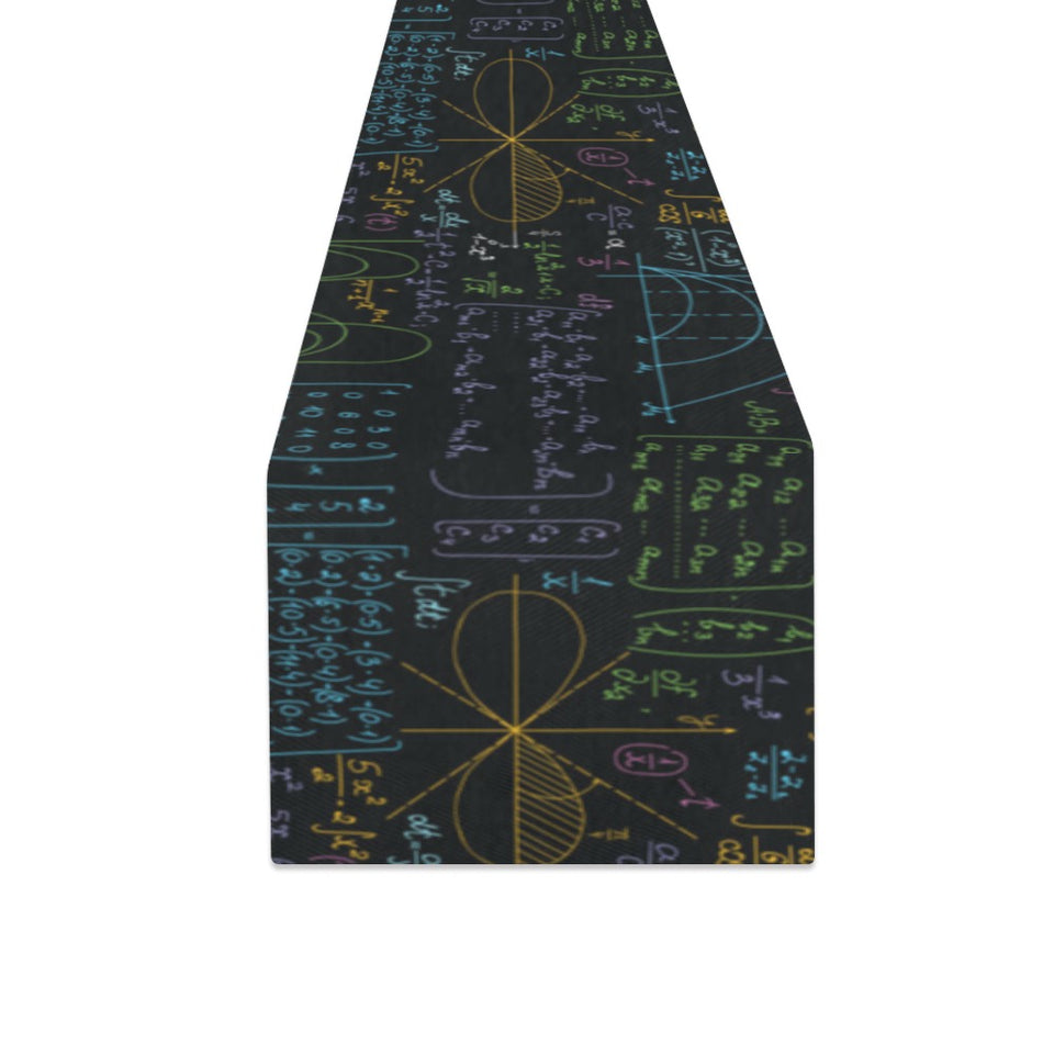 Math Pattern Print Design 04 Table Runner