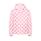 Fried Eggs Pattern Print Design 02 Kids' Boys' Girls' Padded Hooded Jacket