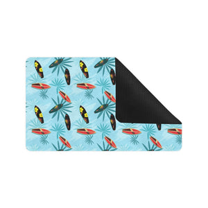 Surfboard Pattern Print Design 03 Doormat