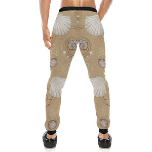 Shell Pattern Sand Unisex Casual Sweatpants