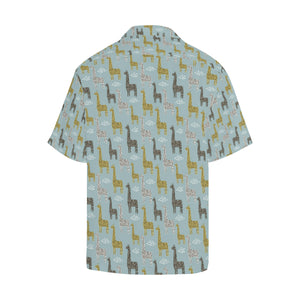 Giraffe Pattern Print Design 03 Men's All Over Print Hawaiian Shirt (Model T58)